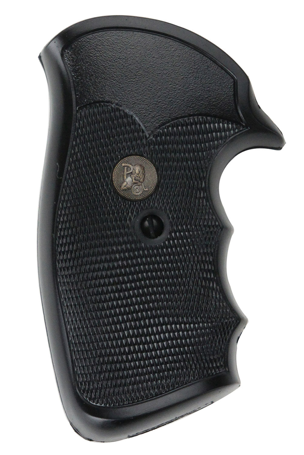 Pachmayr Gripper Series Finger Groove Checkered Rubber Grip S&W K/L Frame Square Butt