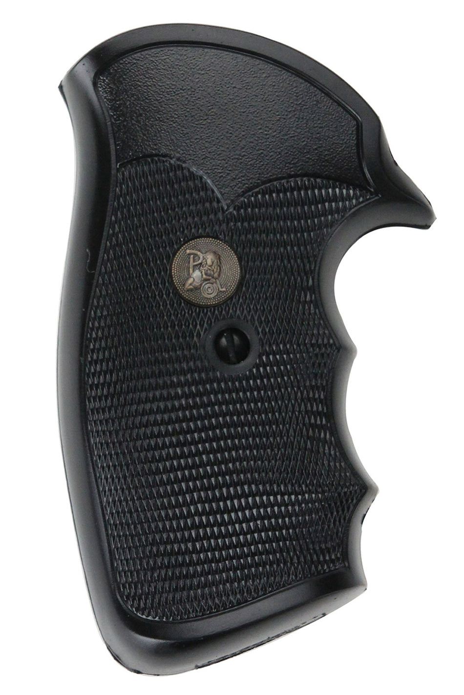 Pachmayr Gripper Series Finger Groove Checkered Rubber Grip S&W K/L Frame Square Butt