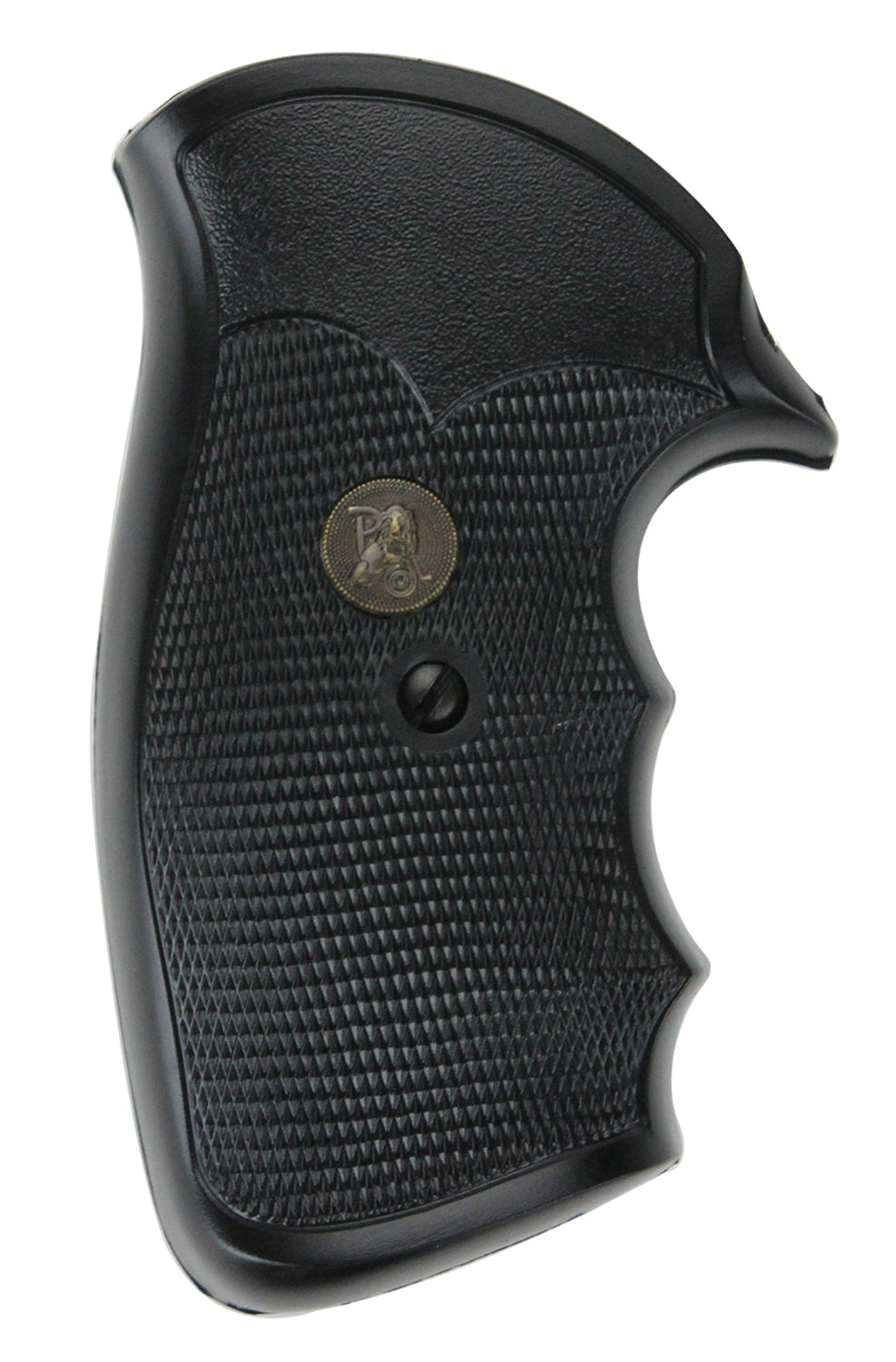 Pachmayr Gripper Series Finger Groove Checkered Rubber Grip S&W K/L Frame Round Butt