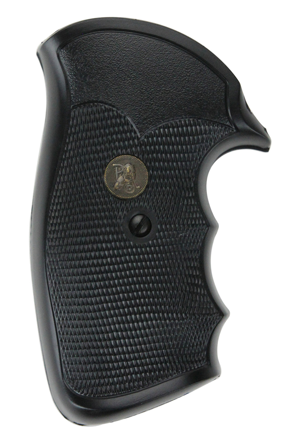 Pachmayr Gripper Series Finger Groove Checkered Rubber Grip S&W K/L Frame Round Butt