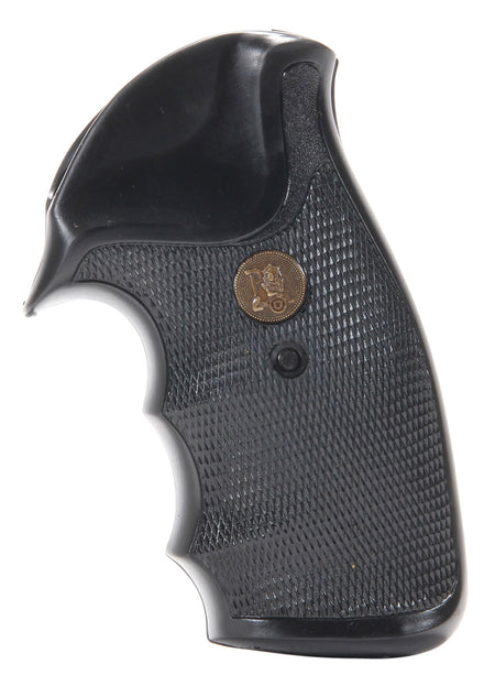 Pachmayr Gripper Series Finger Groove Checkered Rubber Grip for Charter Arms Revolvers