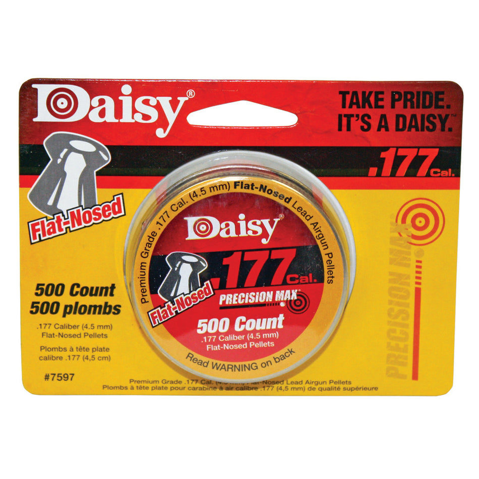 Daisy Flat-Nosed .177 Caliber Pellets 500 Count Tin