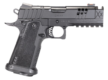 Girsan 395026 Witness2311 CMXX 10mm Auto 15+1 4.25" Black Ported w/Integral Compensator Bull Barrel, Black Steel Lightening Cut/Optic Ready/Serrated Slide, Black Polymer Frame w/Beavertail & Picatinny
