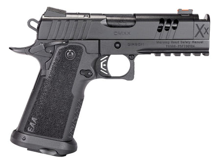 Girsan 395065 Witness2311 CMXX 9mm Luger 17+1 4.25" Black Ported w/Integral Compensator Bull Barrel, Black Steel Lightening Cut/Optic Ready/Serrated Slide, Black Polymer Frame w/Beavertail & Picatinny