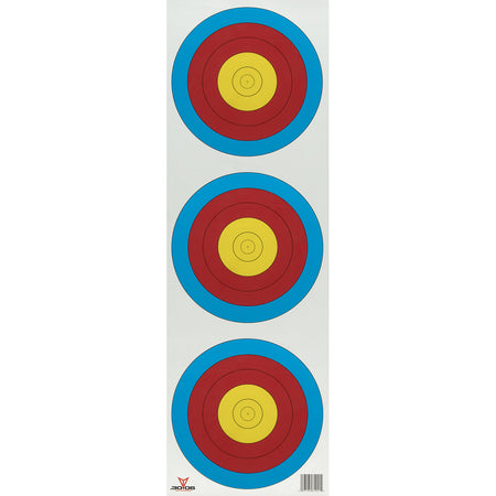 30-06 Indoor 3 Spot Vertical Paper Targets 100 Pack