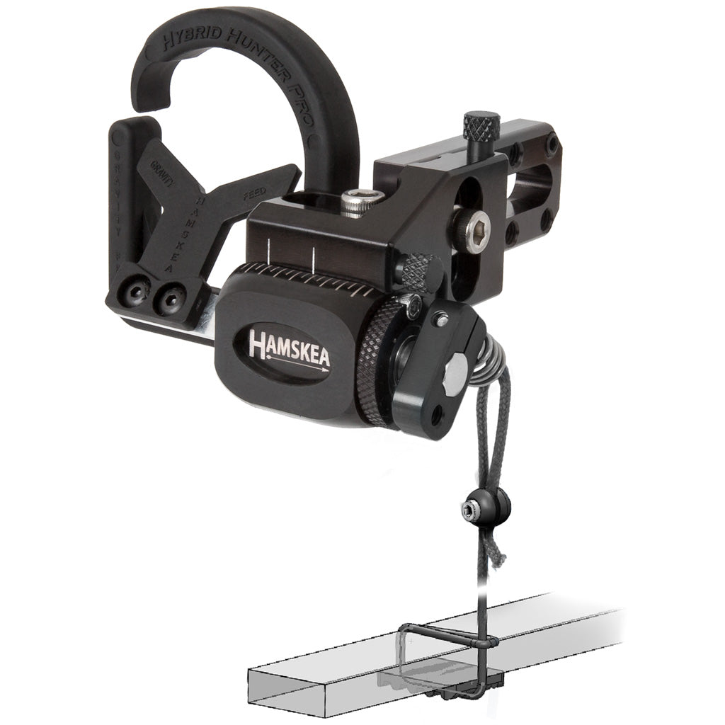Hamskea Hybrid Hunter Pro Micro Tune Rest Left Hand Black