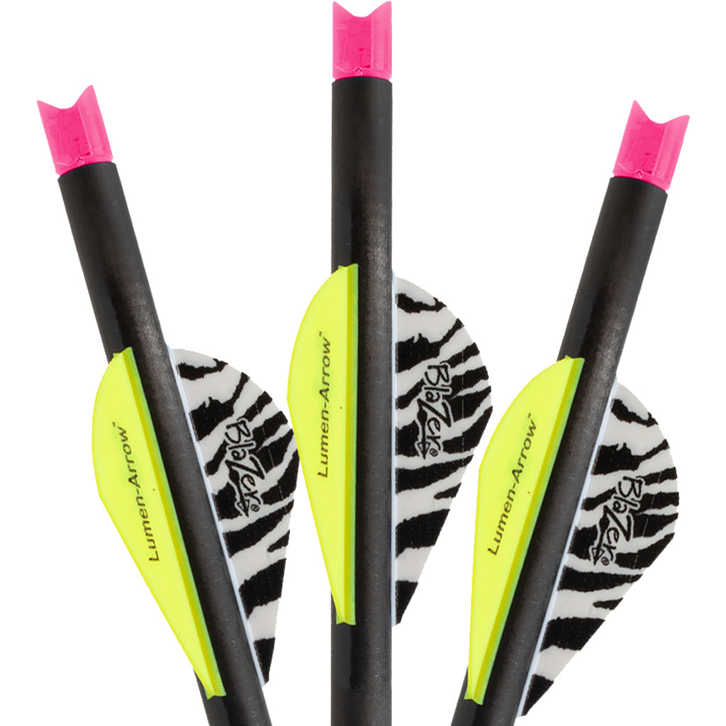 Lumenok 20 in. Carbon Crossbow Bolts Pink Moon Nocks 3 Pack