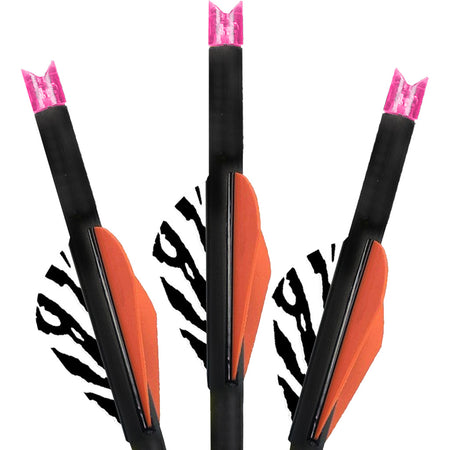 Lumenok 22 in. Carbon Crossbow Bolts Pink Moon Nocks 3 Pack