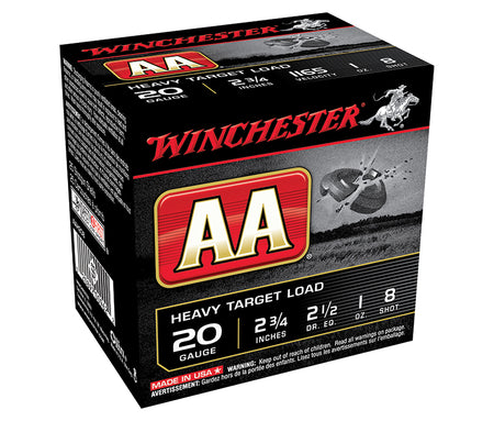 Winchester  Shotgun Ammo 20 Gauge 2.75 in 1 oz #8