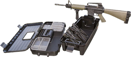 MTM Case-Gard TRB40 Black Tactical Range Box with Removable Top Storage