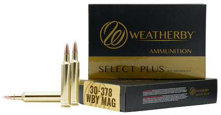 Weatherby Select Plus Hornady ELD-X 220 Grain .30-378 Weatherby Mag 3050 fps