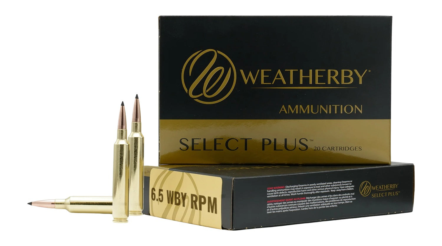 Weatherby  6.5 Weatherby RPM 156 grain Jacketed Hollow Point ammunition