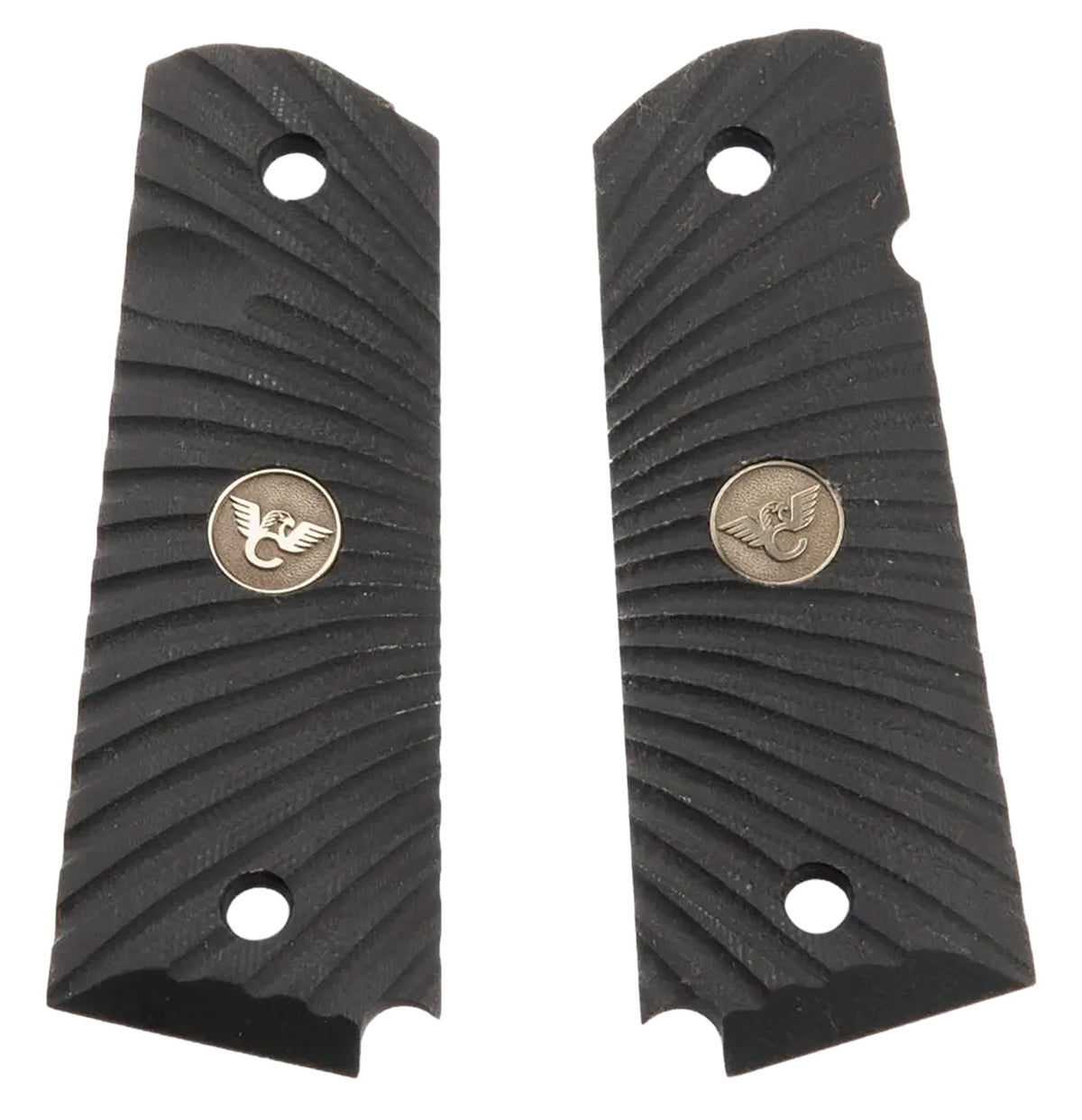 Wilson Combat 1911 Starburst Pattern Black G-10 Grip Panels with Medallion