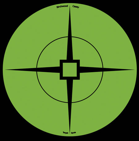 Birchwood Casey Target Spots 6" Atomic Green Crosshair Self-Adhesive Targets 10 Pack