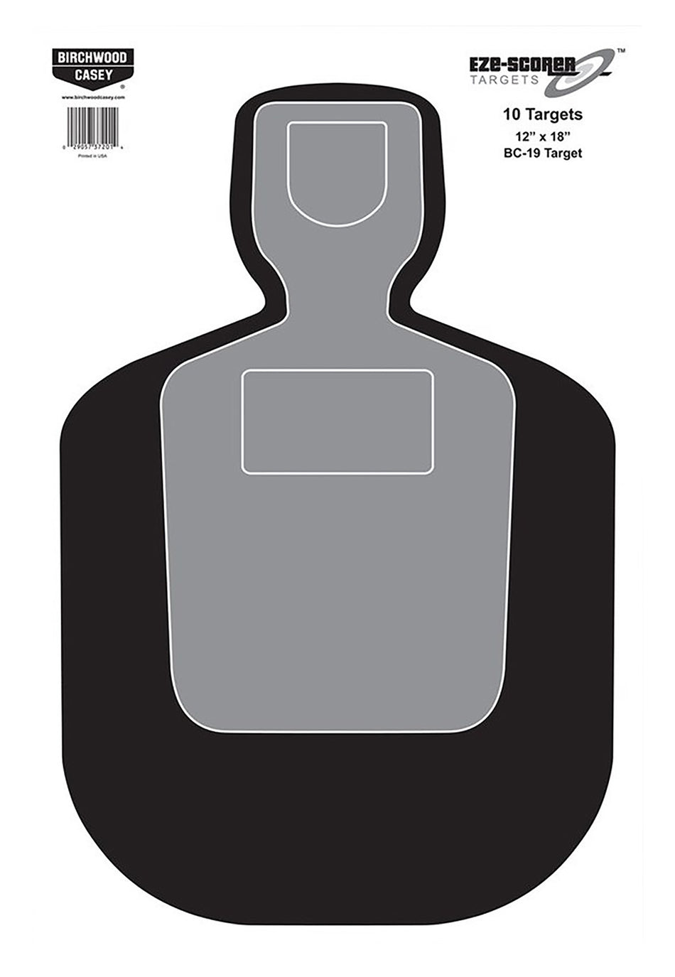 Birchwood Casey 12"x18" EZE-Scorer BC-19 Silhouette Hanging Paper Shooting Target 10 Pack