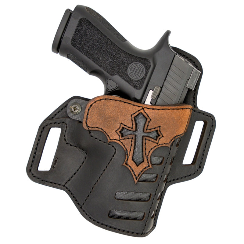 Versacarry Compound Arc Angel OWB Hybrid Holster Brown Black Size 4