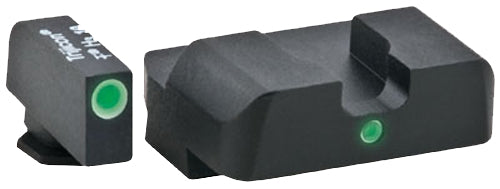 AmeriGlo i-Dot Sight Set GL102 Glock Gen 1-4 - Green Tritium White Outline Front & Green Rear