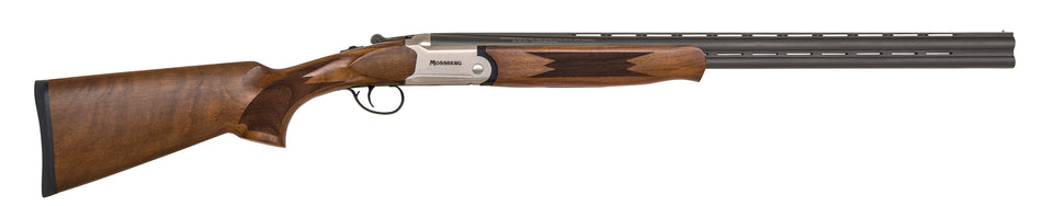 Mossberg 75478 Silver Reserve Full Size 28 Gauge Break Open 2.75" 2rd 26" Matte Blued Over/Under Vent Rib Barrel, Satin Silver Stainless Steel Engraved Receiver, Fixed Black Walnut Stock, Right Hand