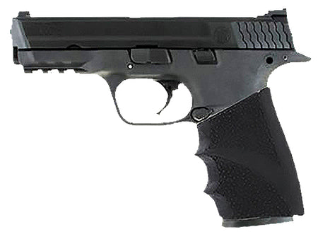 Hogue 17400 HandAll Hybrid Grip Sleeve Black Finish & Finger Grooves for S&W M&P