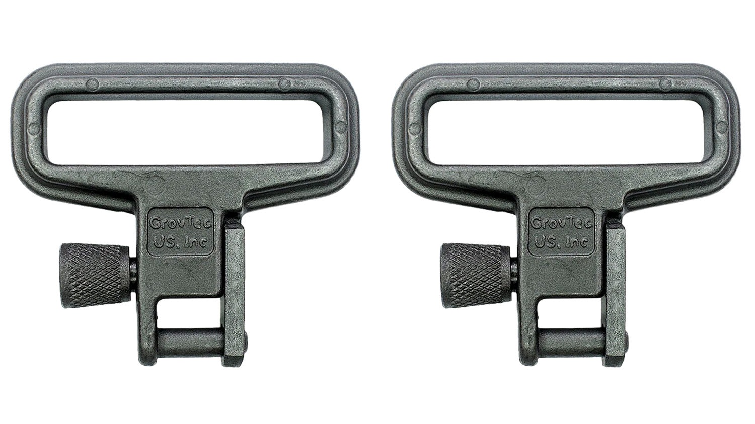 GrovTec GTSW05 Mil-Force Rifle Swivel Set 1.25" Black Zinc Phosphate Steel