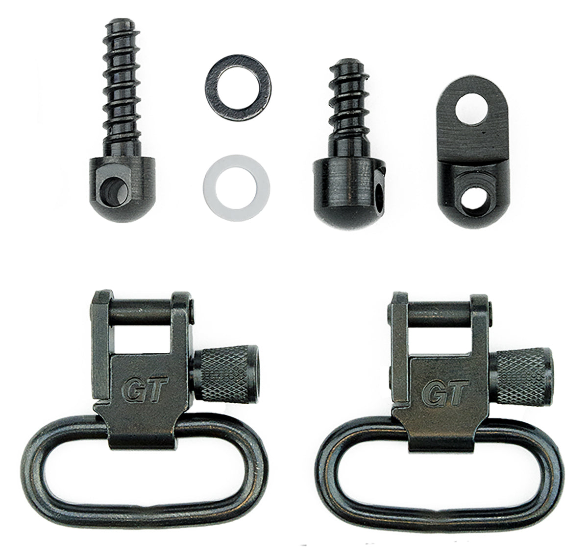 GrovTec US Inc GTSW27 1" Black Steel Locking Swivel Set Ruger 10/22