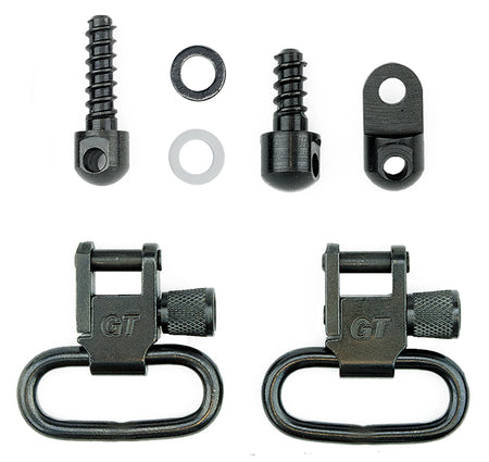 GrovTec US Inc GTSW27 1" Black Steel Locking Swivel Set Ruger 10/22