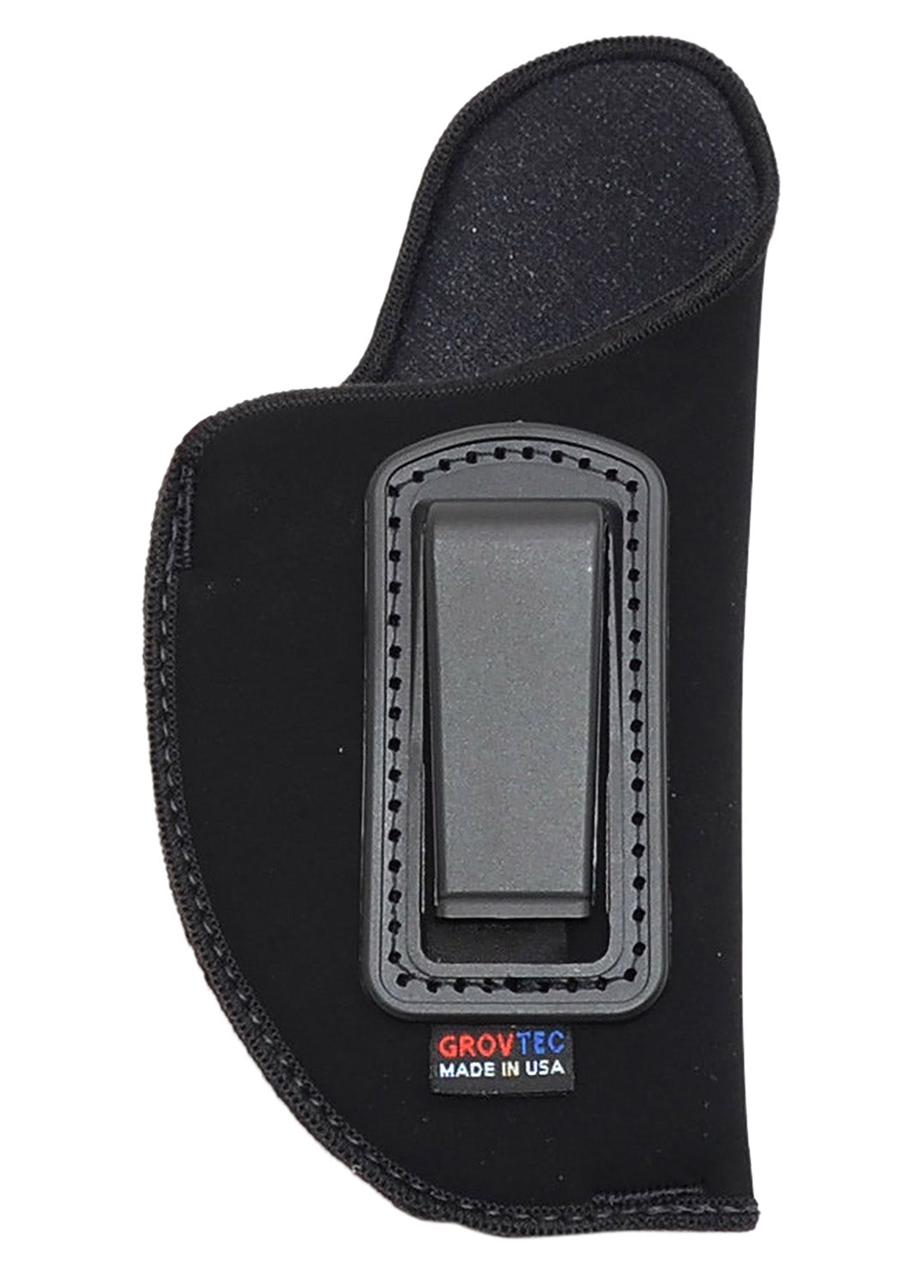 GrovTec US Inc GTHL14101R IWB Black Suede Belt Clip Holster for Medium Semi-Auto 3-4" Barrel Right Hand