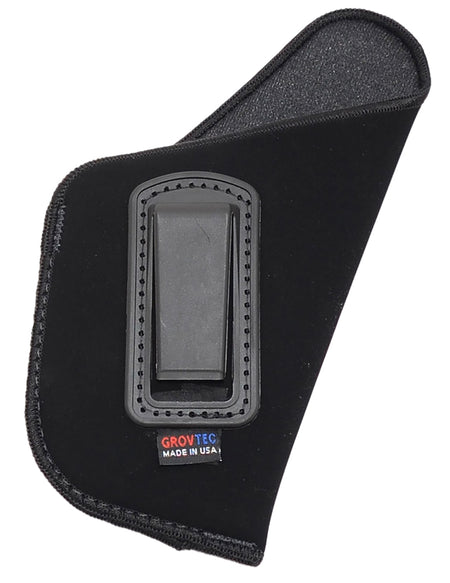 GrovTec US Inc GTHL14116R IWB Black Suede Belt Clip Holster for Med/Large Semi-Auto 3-3.50" Barrel Right Hand