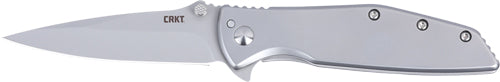 CRKT SLAG 3.93" ASSISTED OPEN PLAIN EDGE BEAD BLAST FINISH