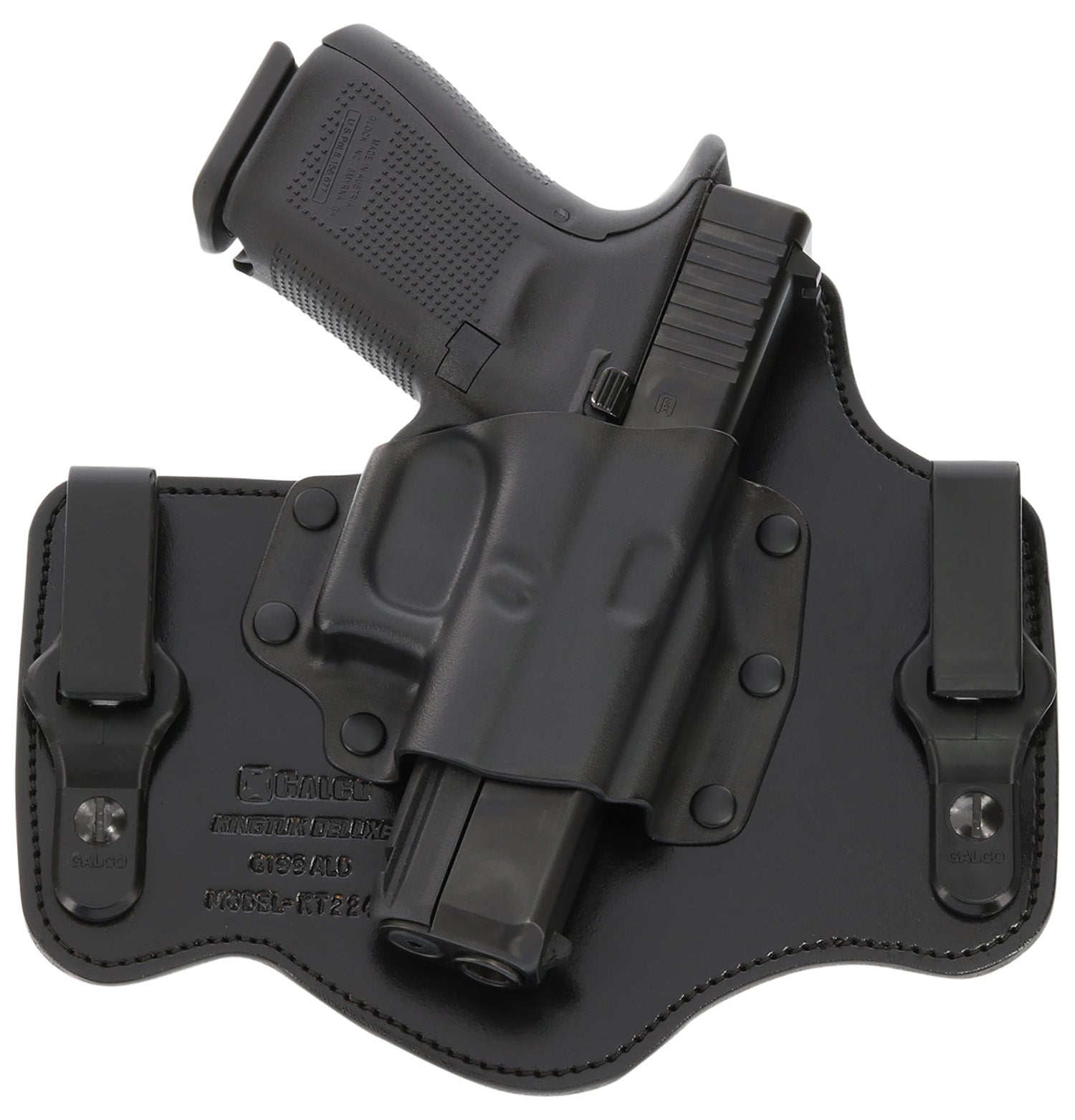 Galco KT224B KingTuk Deluxe Inside Waistband Holster Glock 17/22/Ruger Security-9, Right Hand