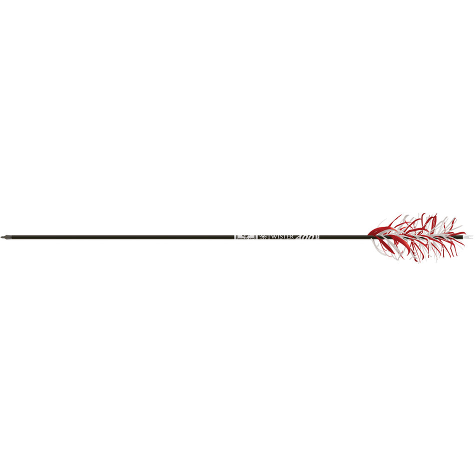 Gold Tip Twister FluFlu Arrow 500 Spine with Twisted Feathers 1 pk.