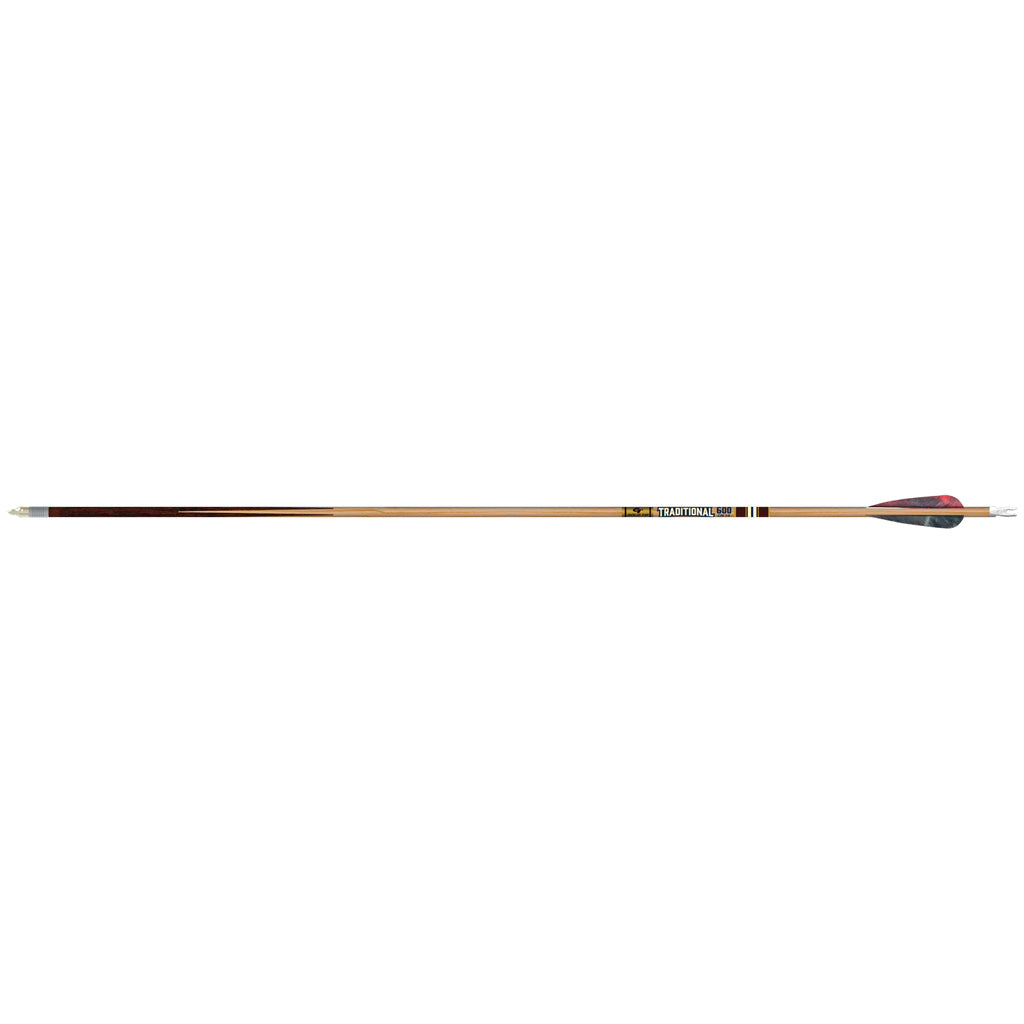 Gold Tip 400 Spine Traditional Classic Arrow Shaft Set with Feathers 6 Pack
