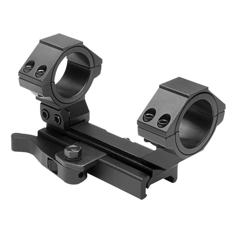 NcStar MARCQ AR15 Quick Release Adjustable Scope Mount Ring Combo Anodized Black
