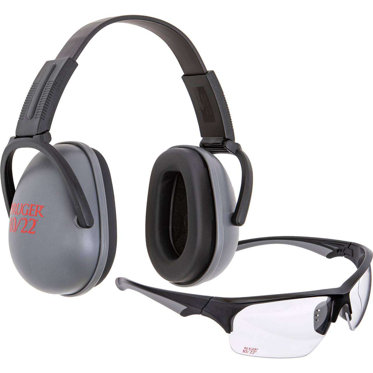 Allen Ruger 10/22 Hearing Muffs and Glasses Combo Kit