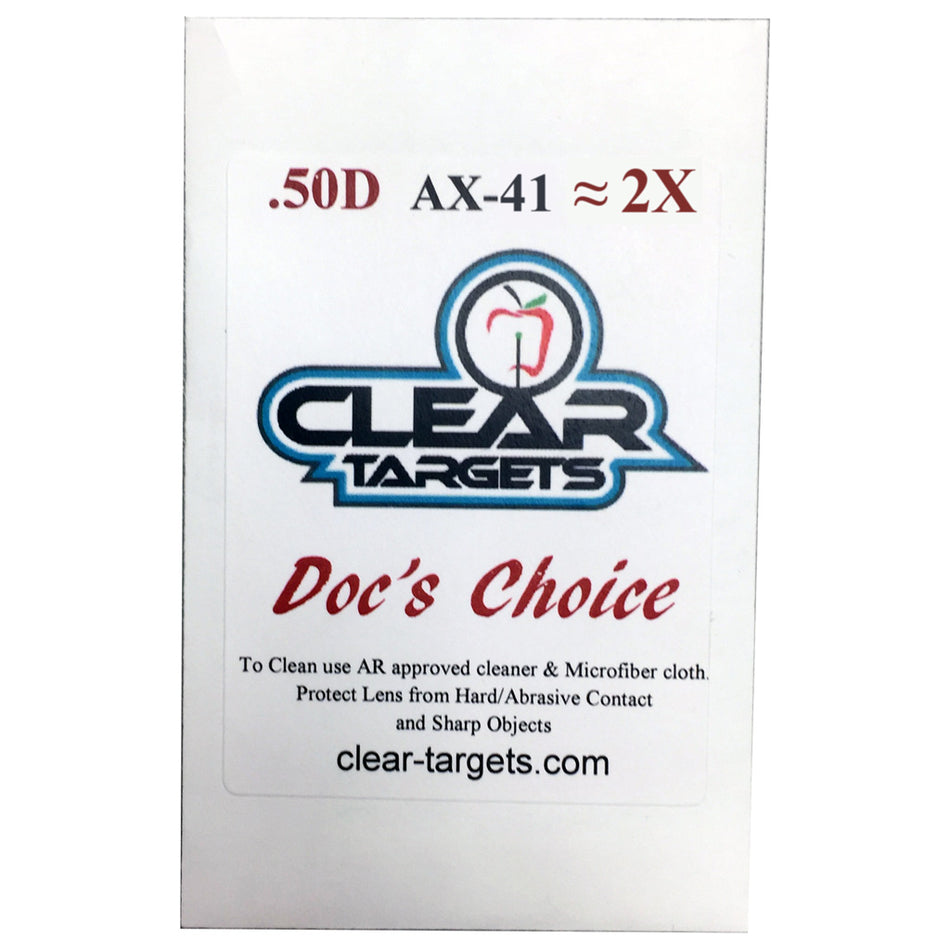 Axcel Docs Choice Archery Lens X-41 2X Scratch Resistant