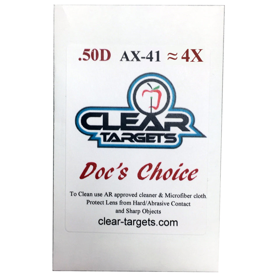 Axcel Docs Choice Archery Lens X-41 4X Shatterproof
