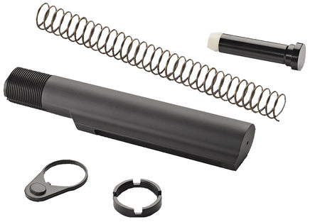 ATI Outdoors A5102240 AR-15 Military Grade 6-Position Buffer Tube Assembly Hard-Coat Anodized Black Aluminum with Hardware