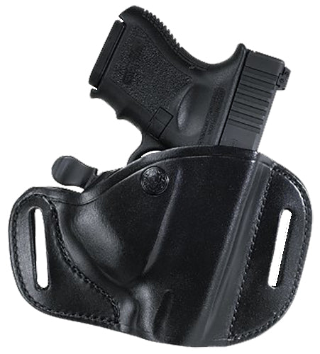 Bianchi 22156 82 CarryLok Leather OWB Belt Slide Holster Size 11D, Compatible w/Glock 26/27/Ruger MAX-9, Right Hand