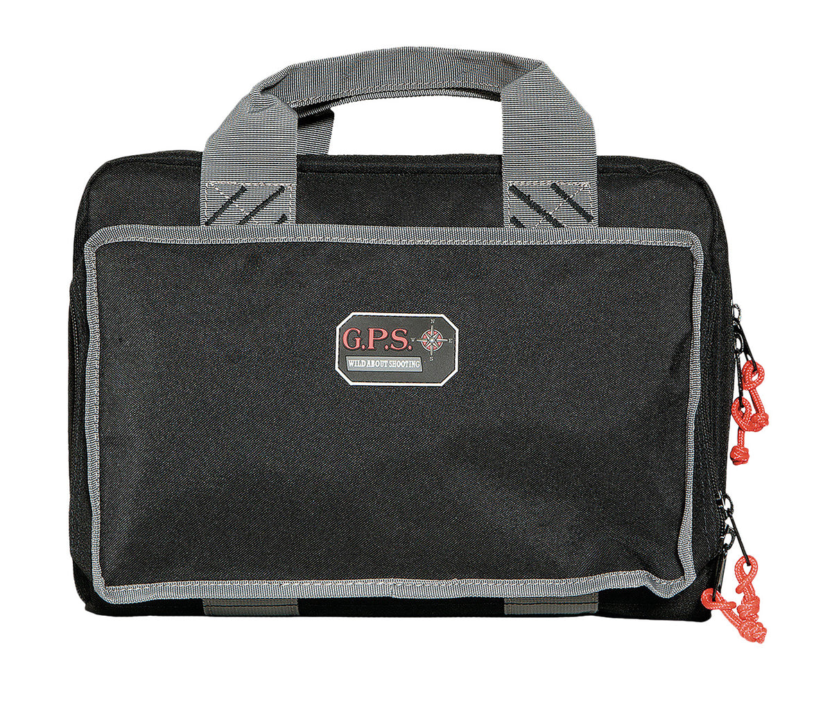 GPS 1310PC Quad Handgun Case Black Nylon with Side Pockets