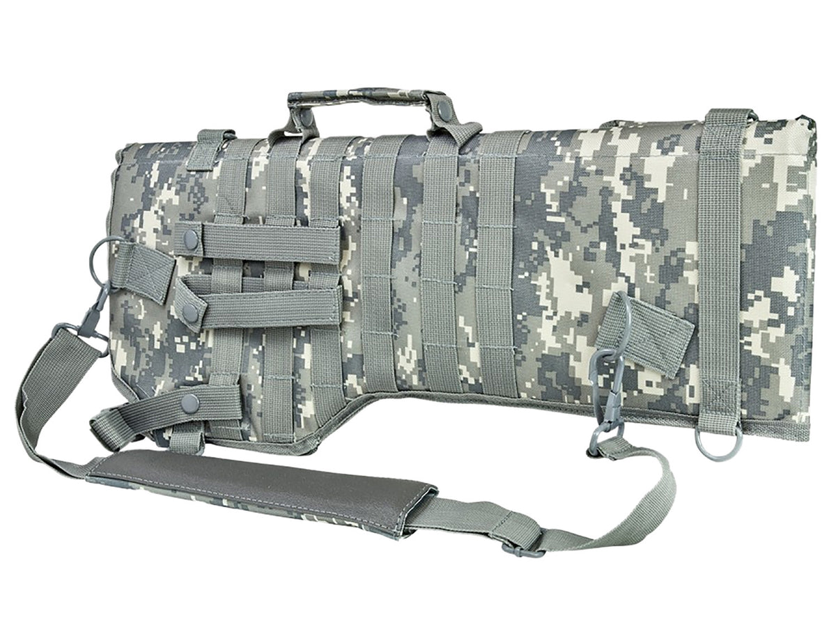NcStar VISM Tactical Rifle Scabbard Digital Camo Quick-Release Buckle Retention Strap