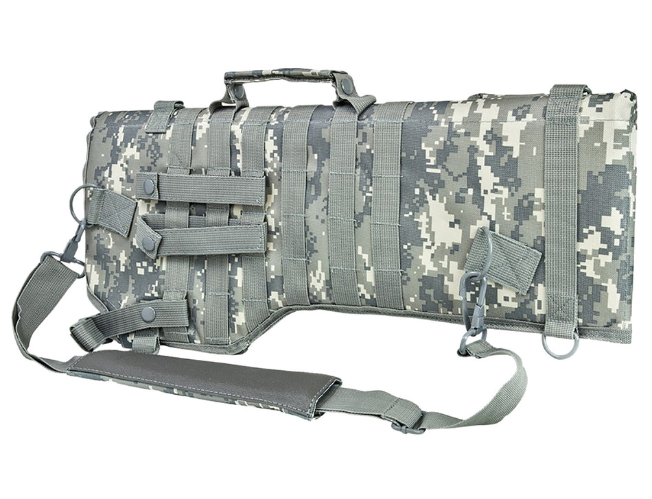 NcStar VISM Tactical Rifle Scabbard Digital Camo Quick-Release Buckle Retention Strap