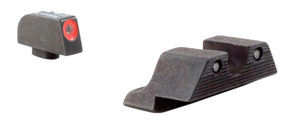Trijicon HD Night Sights Green Tritium Orange Outline - Glock 17/17L/19 Front and Rear Set (600538)
