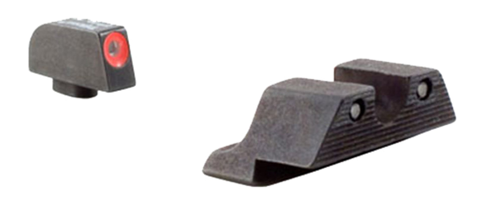 Trijicon HD Night Sights Green Tritium Orange Outline - Glock 17/17L/19 Front and Rear Set (600538)