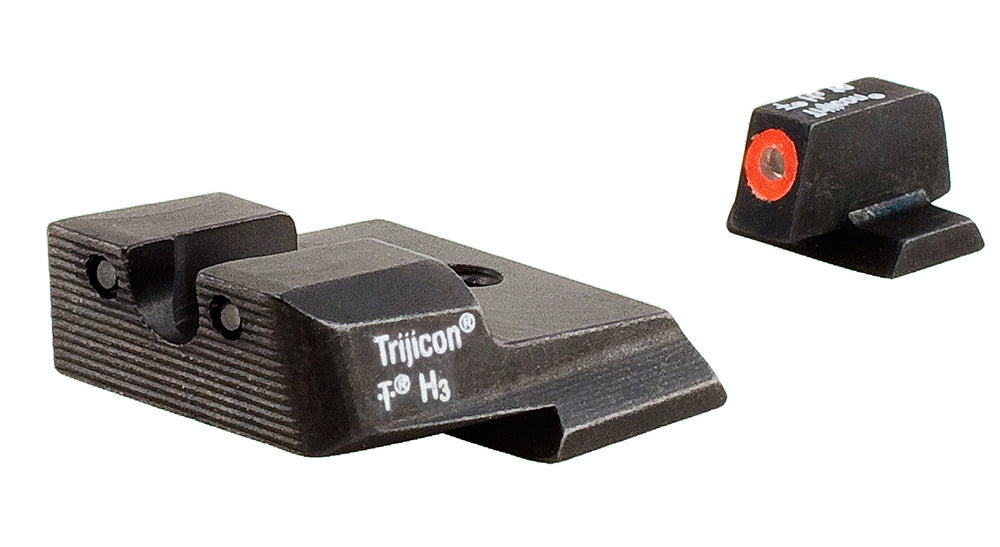 Trijicon HD Night Sights Green Tritium Orange Outline - S&W M&P/M&P M2.0 Front and Rear Set (600556)