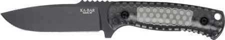 KA-BAR Les George 4.25" Drop Point Fixed Blade Knife with Sheath
