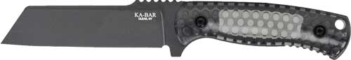 KA-BAR Les George 4.62" Sheepsfoot Fixed Blade Knife with Sheath