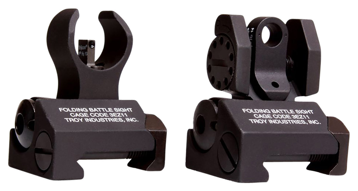 Troy Ind SSIGIARSTBT00 Micro Tritium Sight Set HK Front & Round Rear Black Finish
