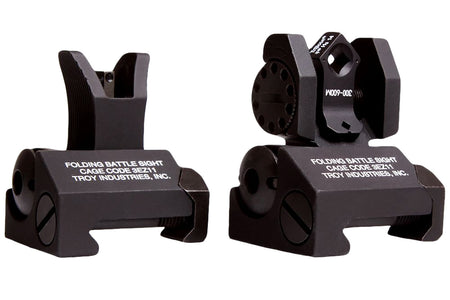 Troy Ind SSIGMCMSTBT01 Micro Tritium Sight Set M4 Front & Dioptic Rear Black Finish