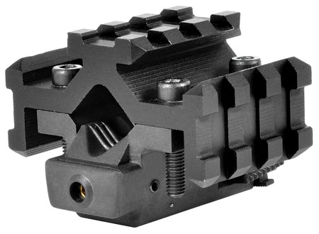 NcStar Universal Tri-Rail Barrel Mount Red Laser for Rifles Black Anodized