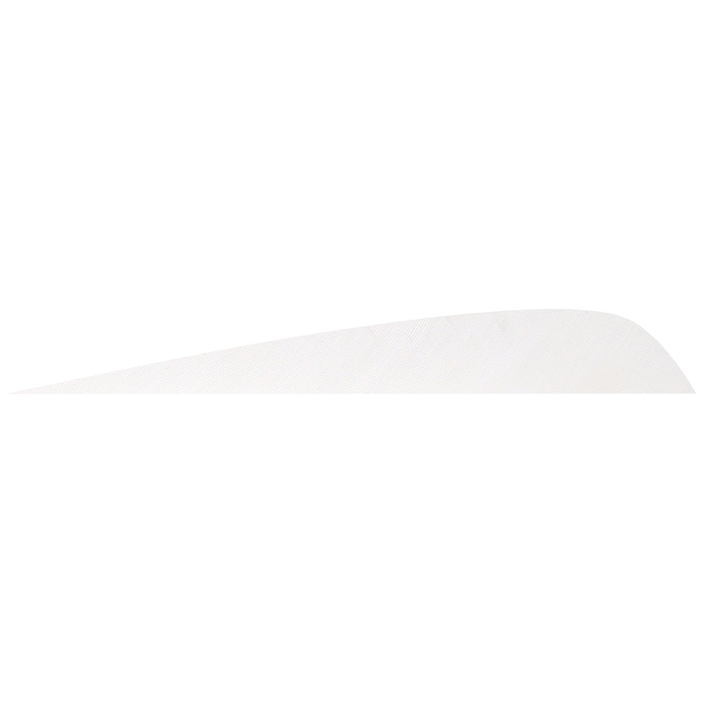 Gateway Right Wing White 4 in. Parabolic Feathers (12 Pack)